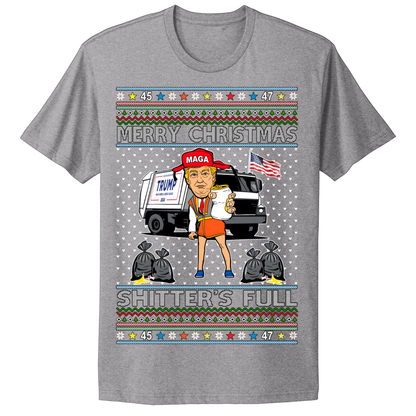 Ugly Christmas Tshirt Shitter's Full Trump Maga