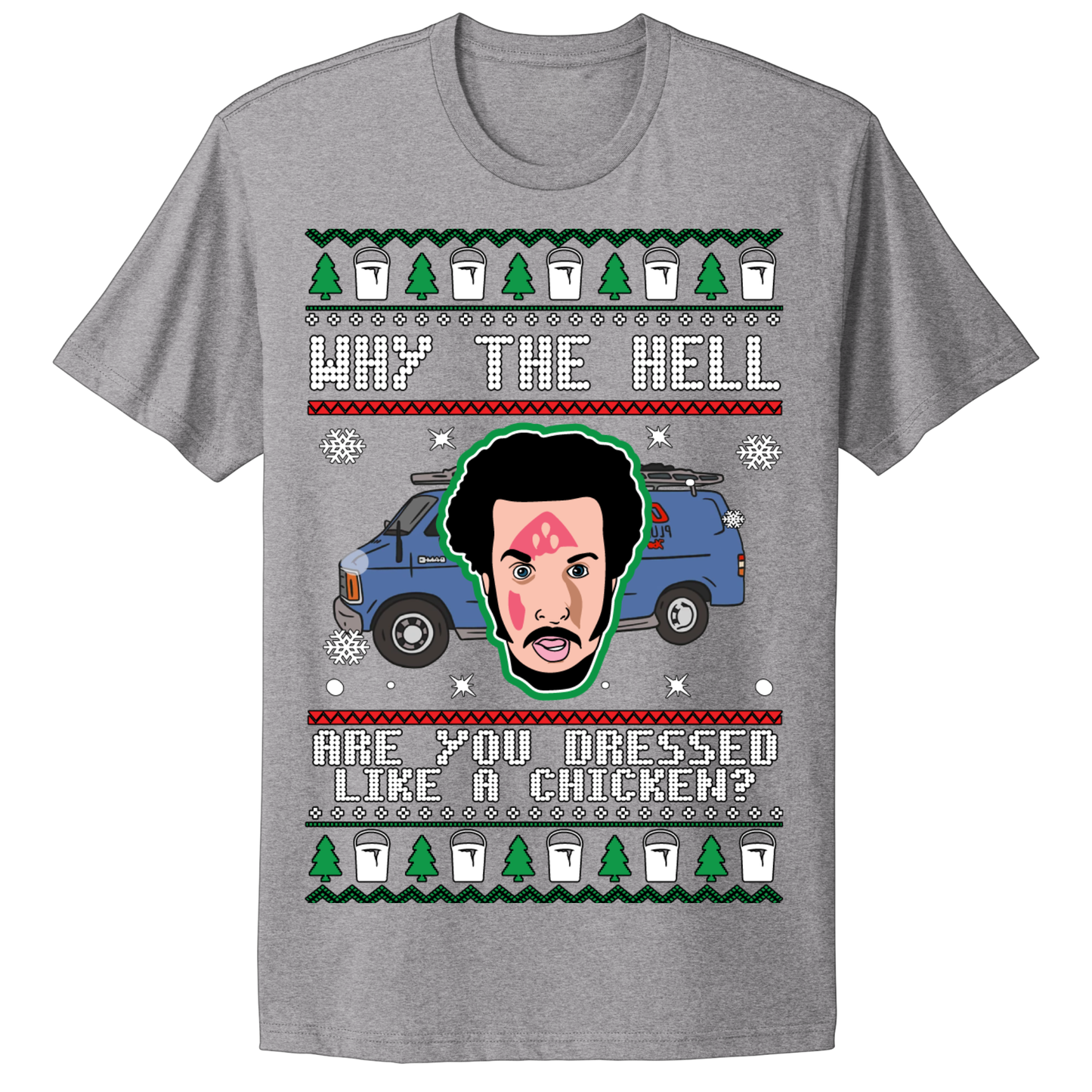 Ugly Christmas Tshirt Dressed Like A Chicken Marv