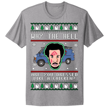 Ugly Christmas Tshirt Dressed Like A Chicken Marv