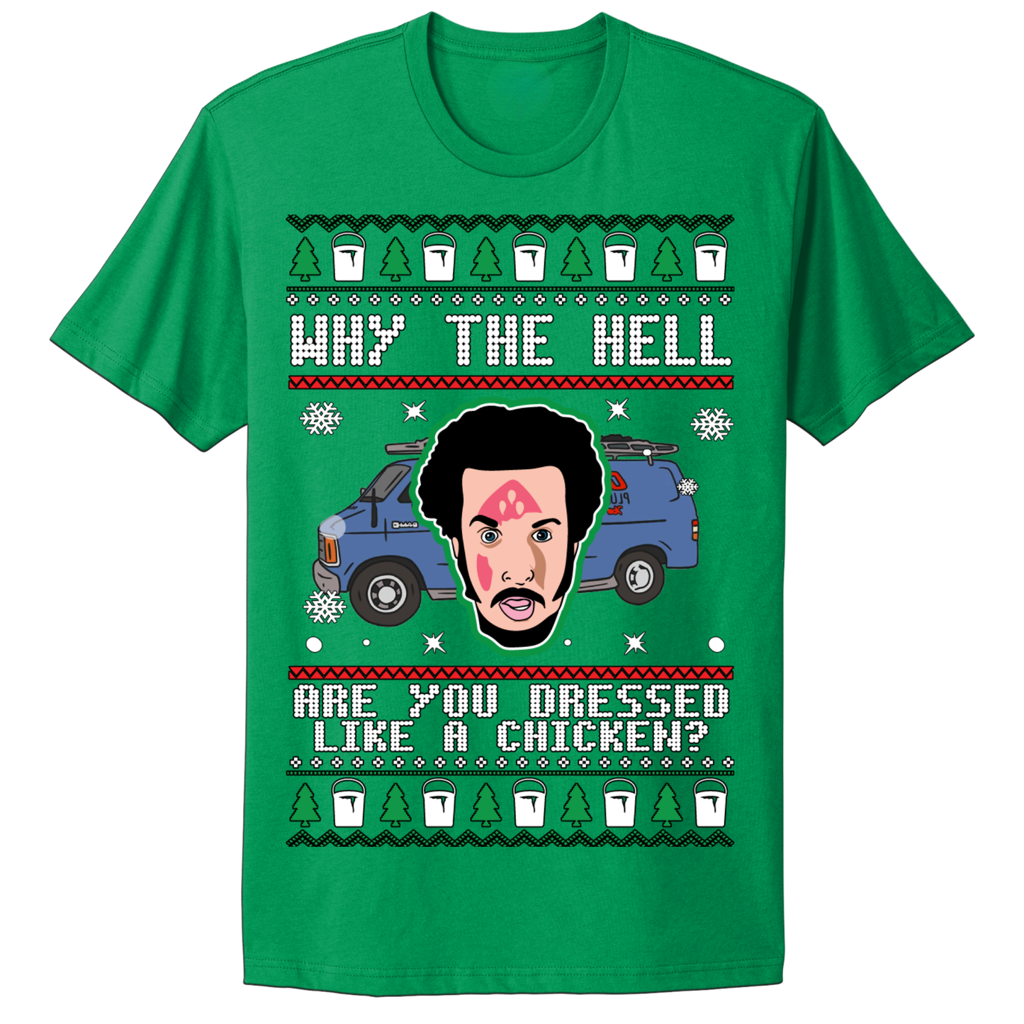 Ugly Christmas Tshirt Dressed Like A Chicken Marv