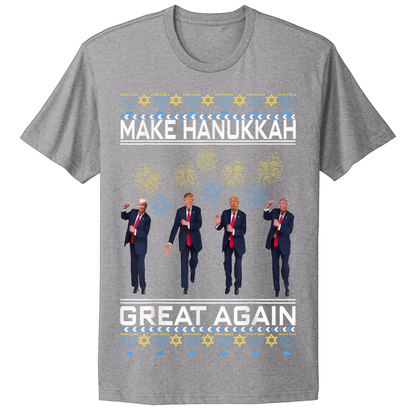 Ugly Hanukkah Tshirt Trump Dance Hanukkah Great Again MAGA