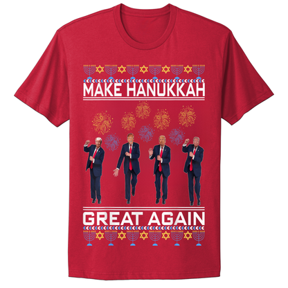 Ugly Hanukkah Tshirt Trump Dance Hanukkah Great Again MAGA