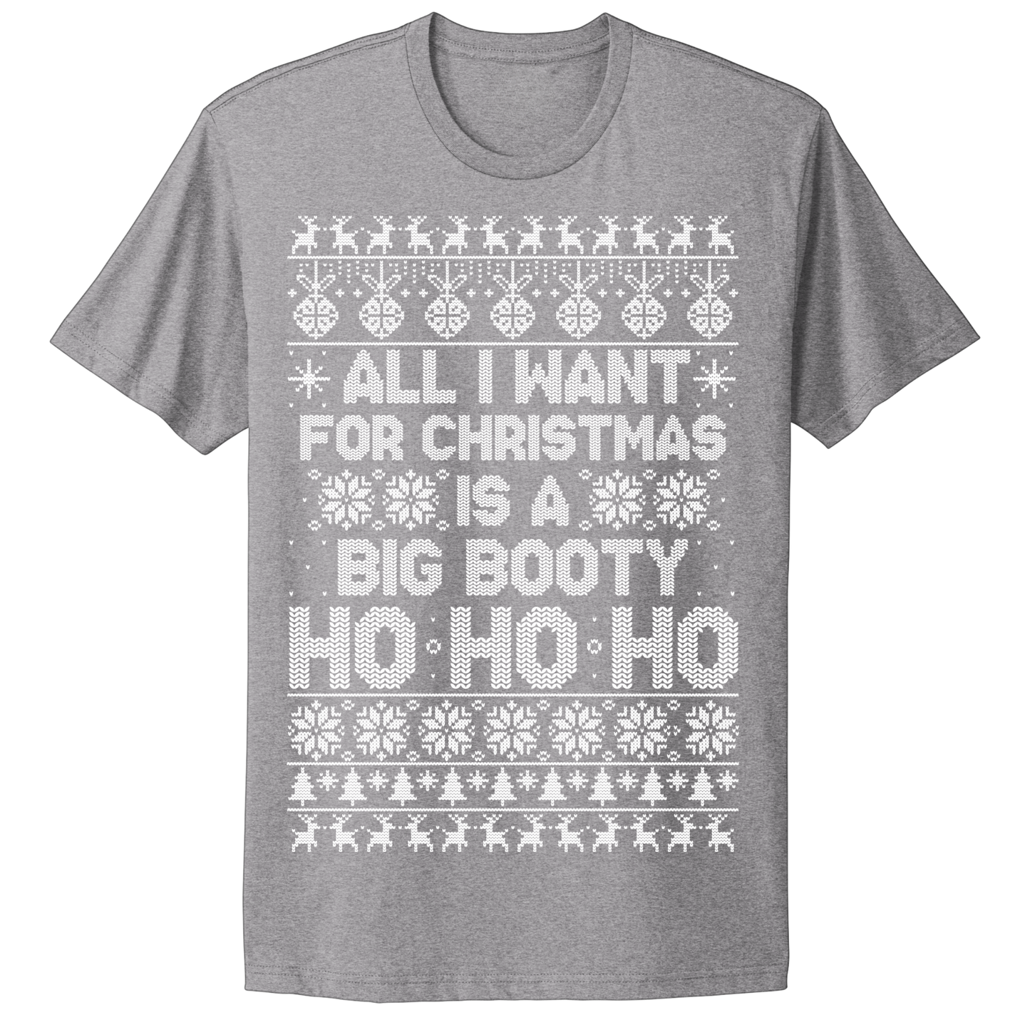 Ugly Christmas Tshirt Big Booty Ho Ho Ho