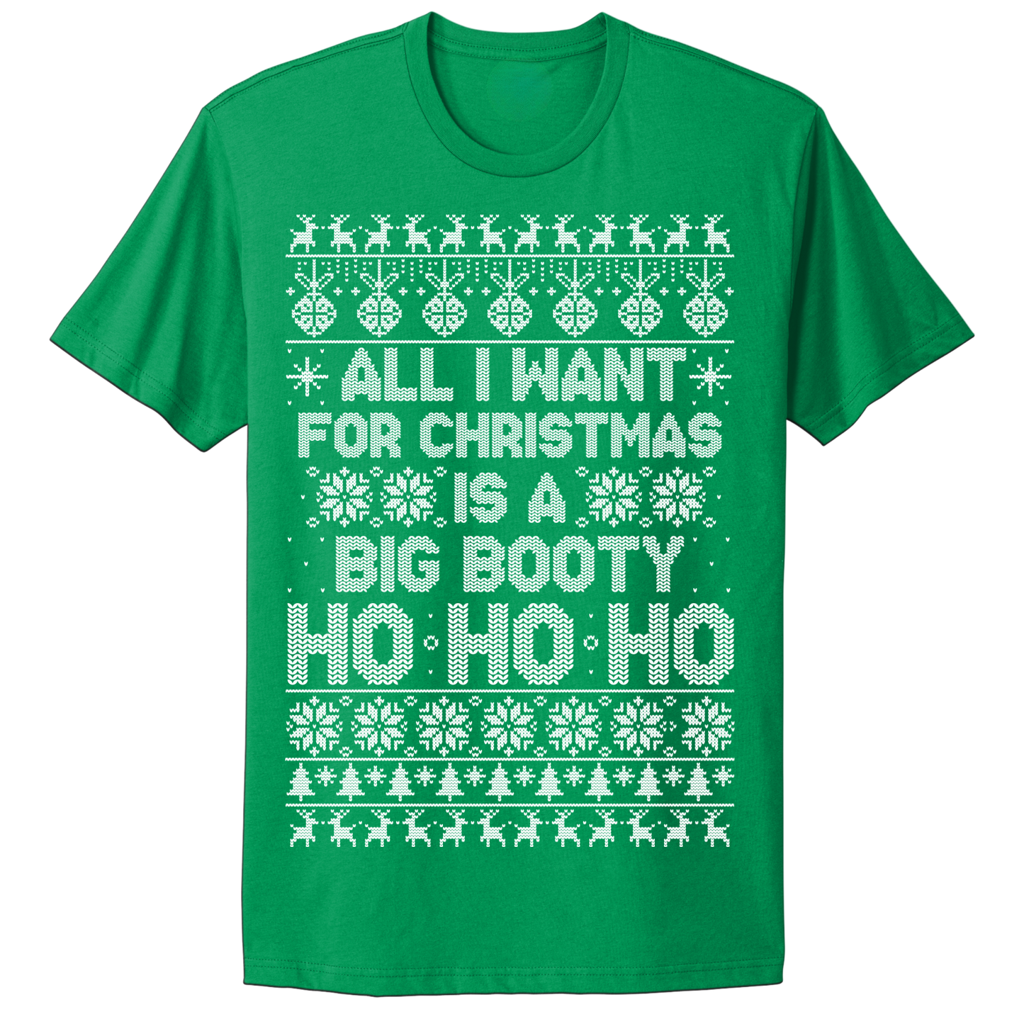 Ugly Christmas Tshirt Big Booty Ho Ho Ho