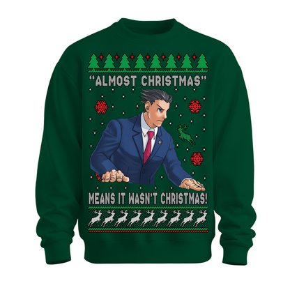 Ugly Christmas Sweater Almost Christmas Ace Attorney
