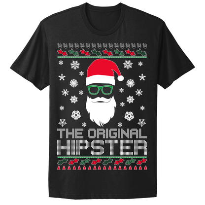 Ugly Christmas Tshirt Santa Original Hipster