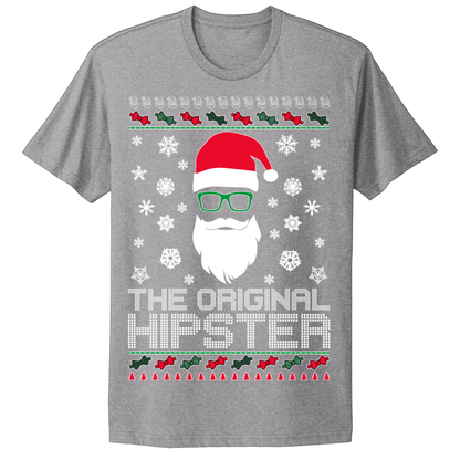 Ugly Christmas Tshirt Santa Original Hipster