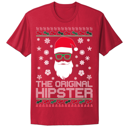Ugly Christmas Tshirt Santa Original Hipster
