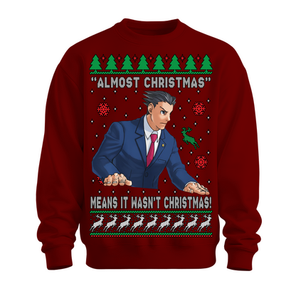 Ugly Christmas Sweater Almost Christmas Ace Attorney