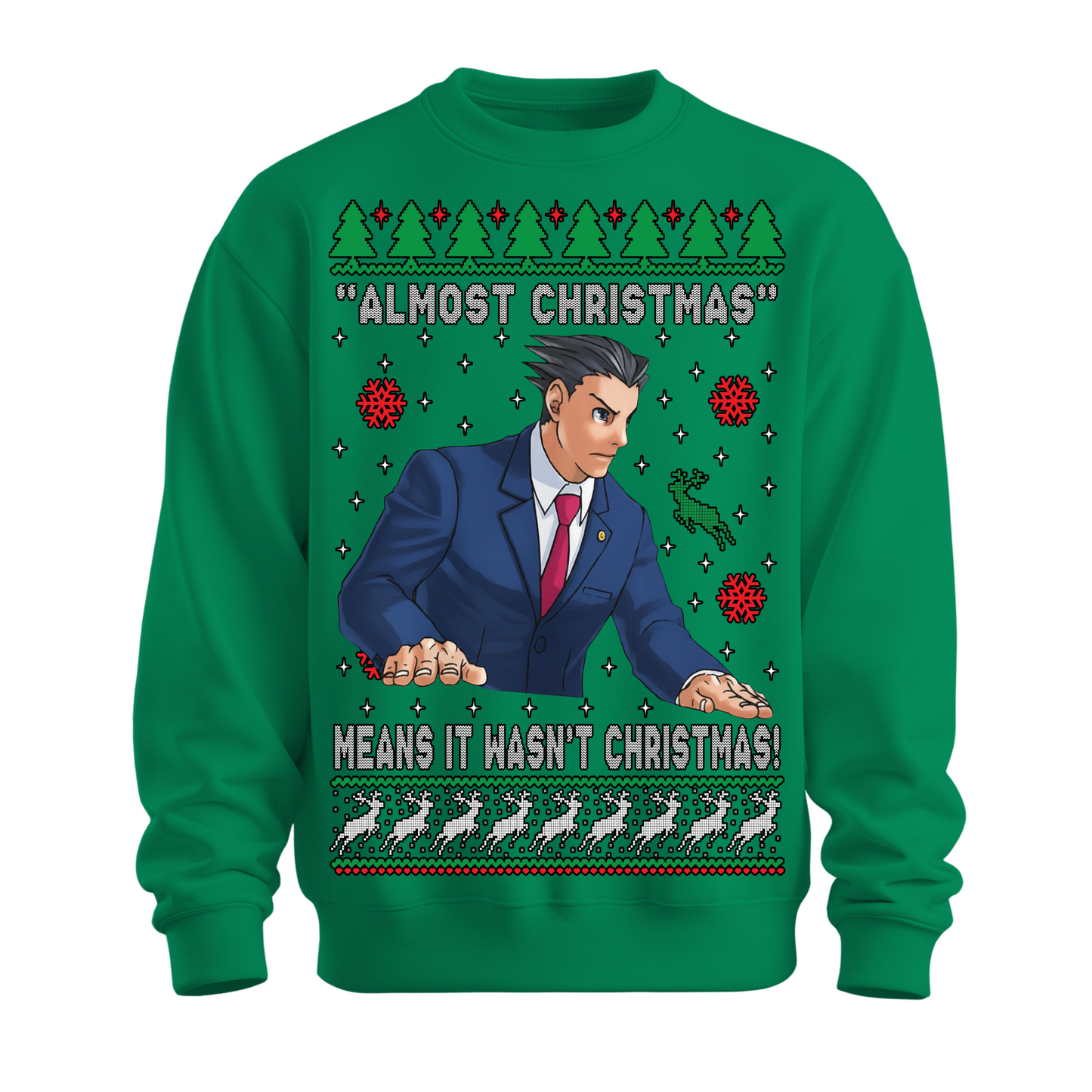 Ugly Christmas Sweater Almost Christmas Ace Attorney