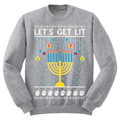 Ugly Hannukah Sweater Lets Git Lit