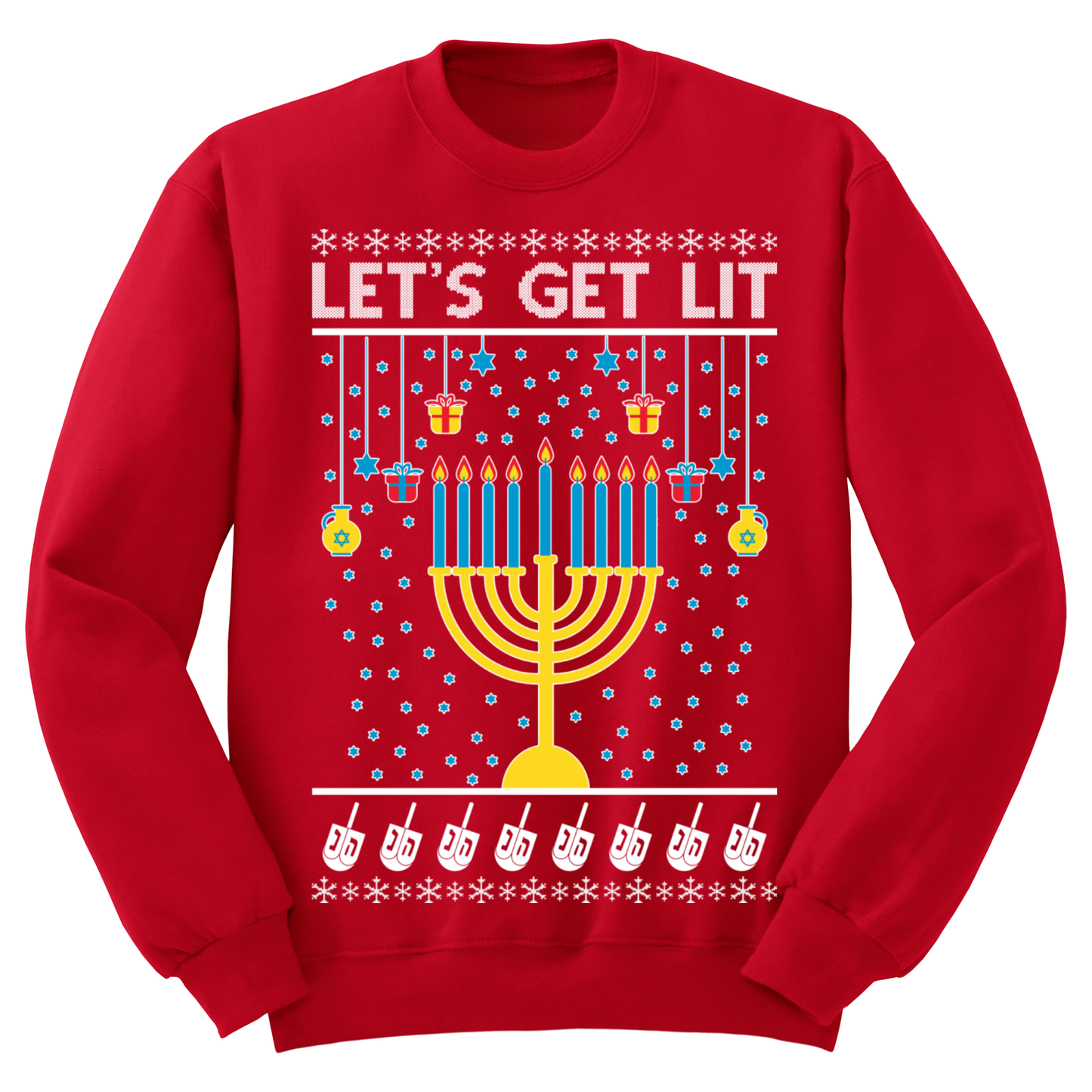 Ugly Hannukah Sweater Lets Git Lit