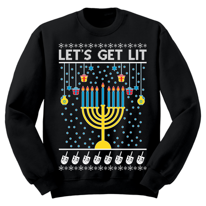 Ugly Hannukah Sweater Lets Git Lit