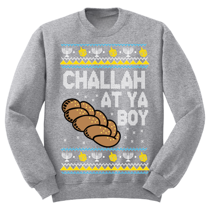 Ugly Hannukah Sweater Challah At Ya Boy