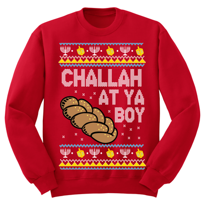 Ugly Hannukah Sweater Challah At Ya Boy