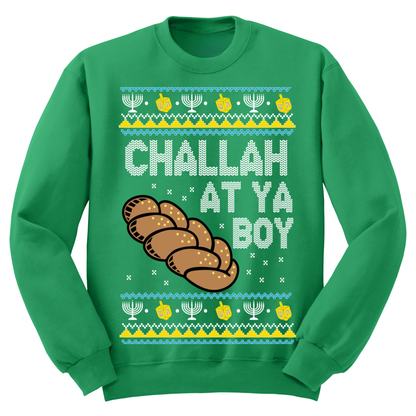 Ugly Hannukah Sweater Challah At Ya Boy