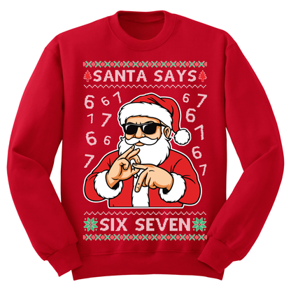Ugly Christmas Sweater Santa Says 67