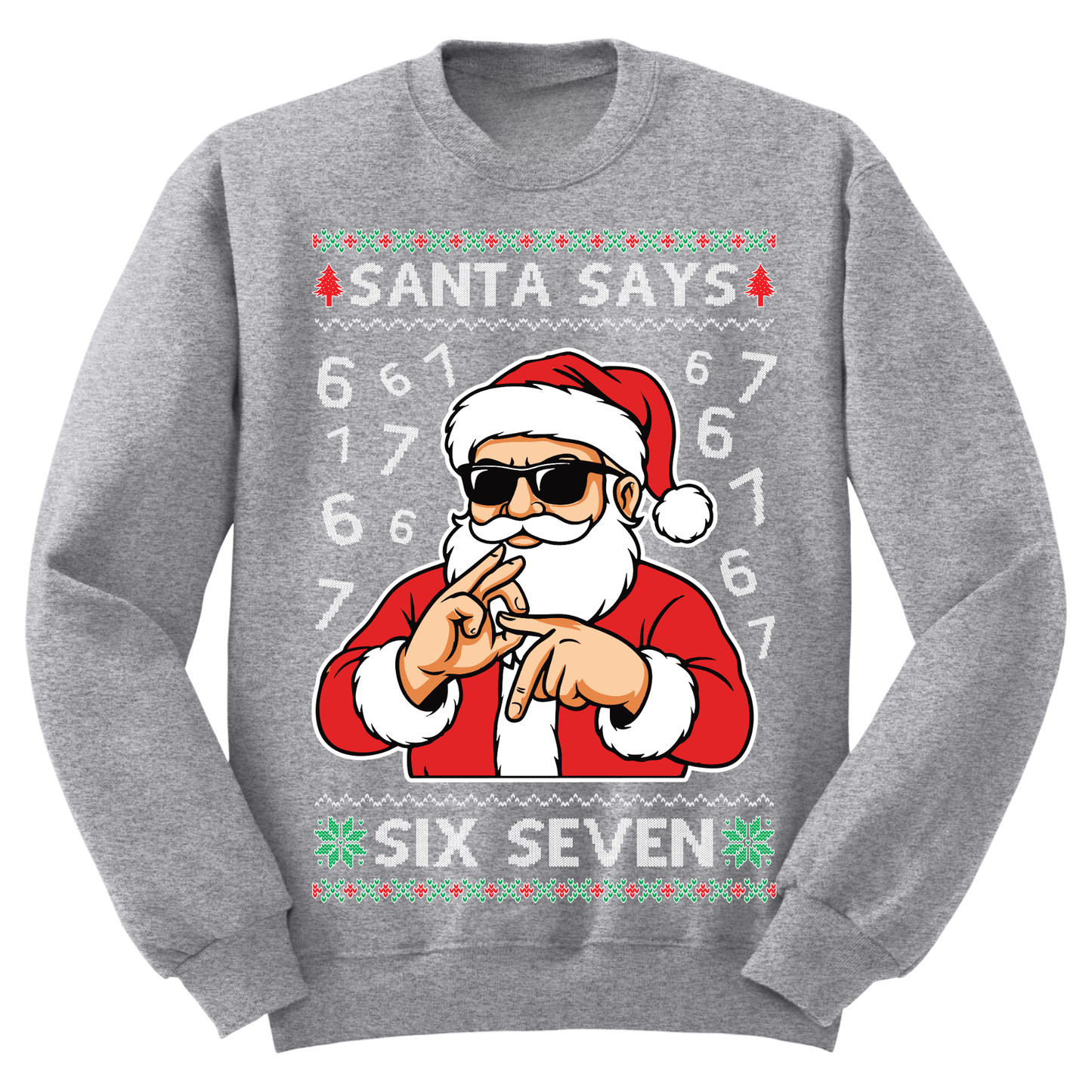 Ugly Christmas Sweater Santa Says 67