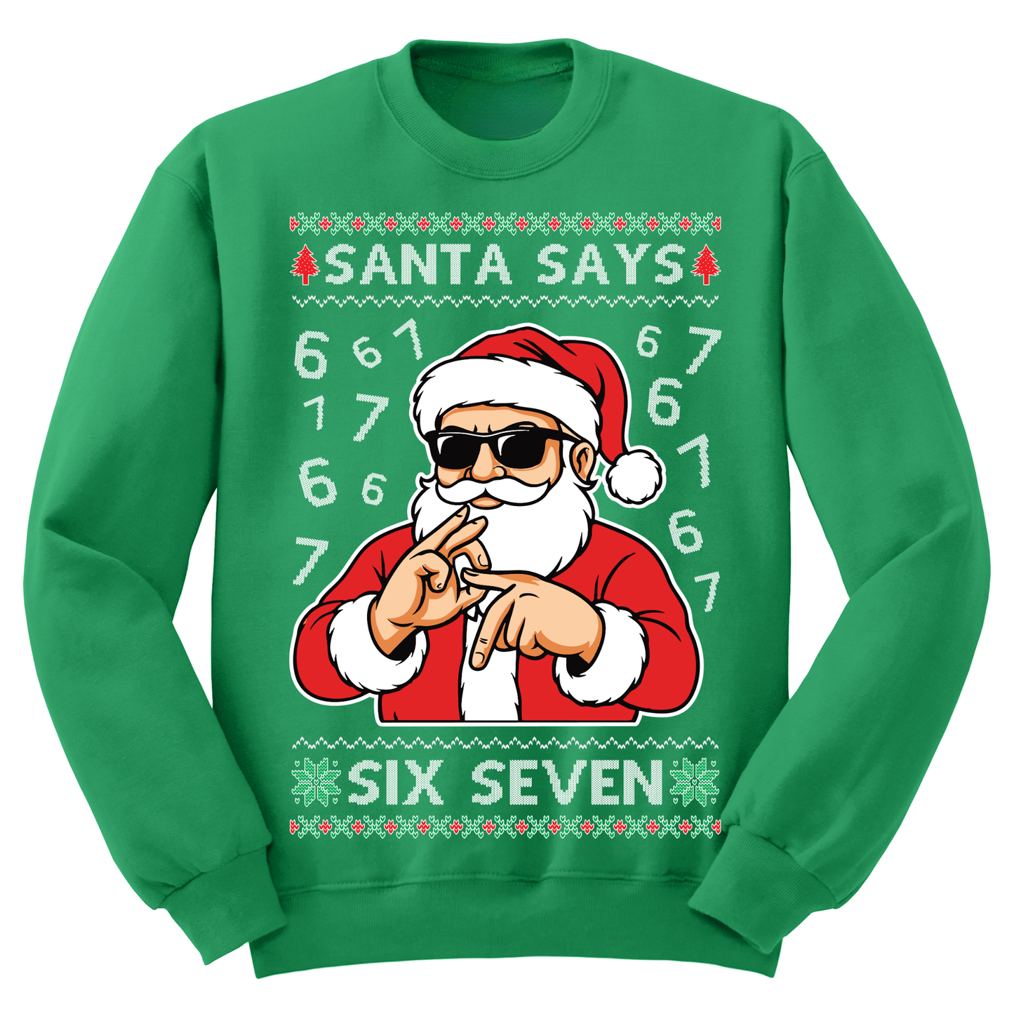 Ugly Christmas Sweater Santa Says 67