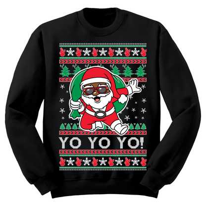 Ugly Christmas Sweater Yo Yo Hiphop Santa