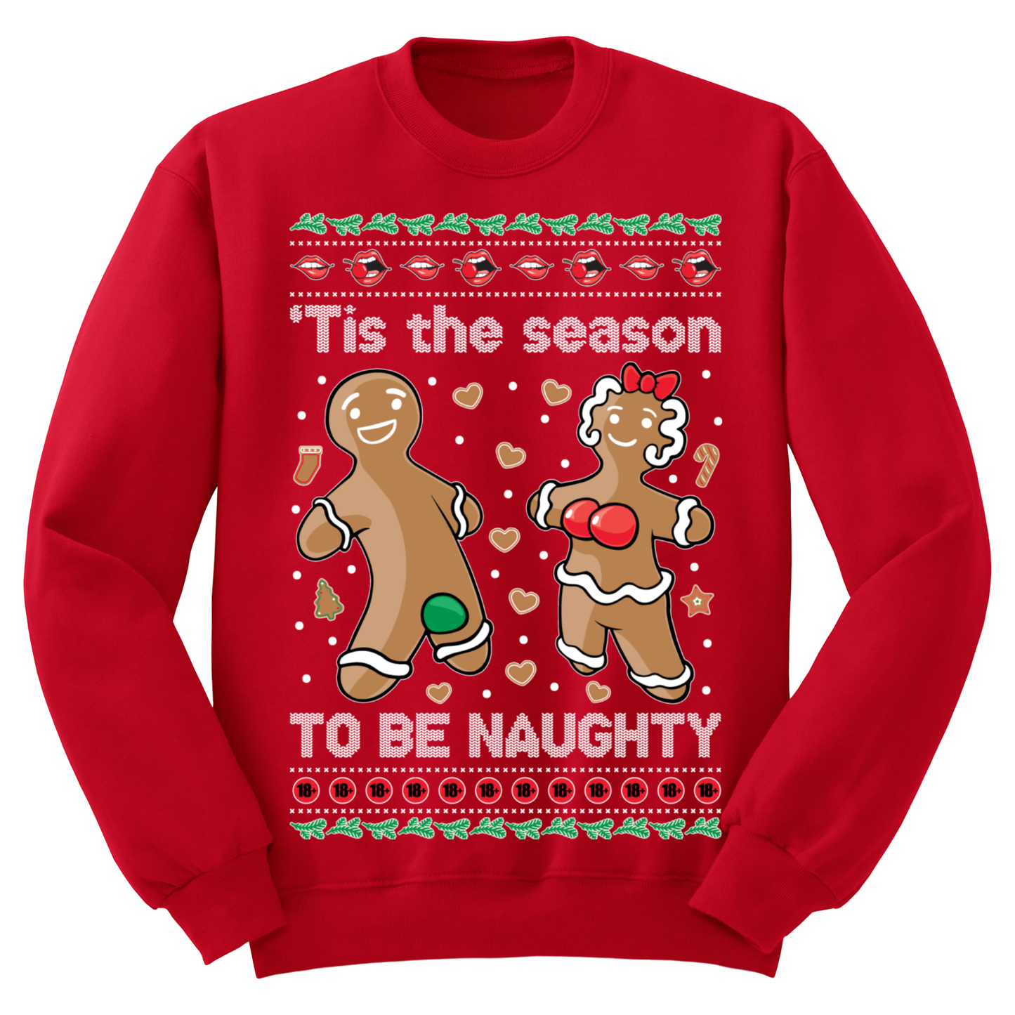 Ugly Christmas Sweater Tis The Season To Be Naughty