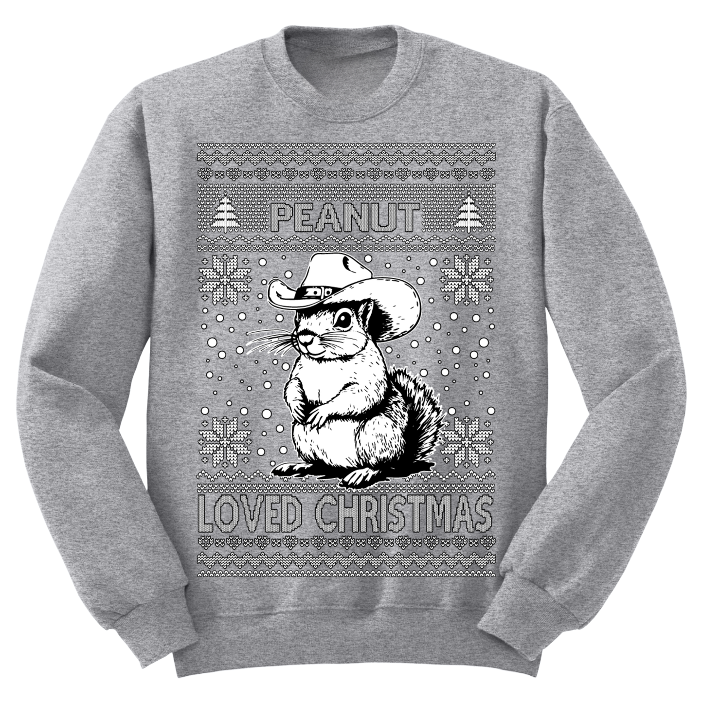 Ugly Christmas Sweater Peanut Loved Christmas Squirrel