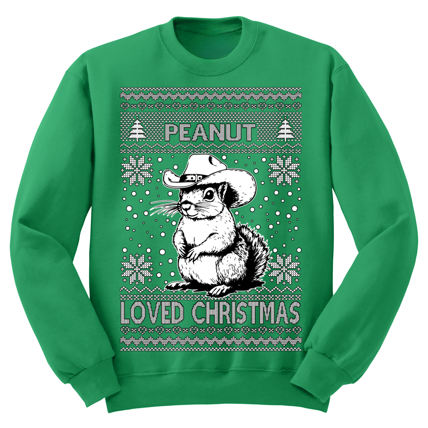 Ugly Christmas Sweater Peanut Loved Christmas Squirrel