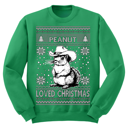 Ugly Christmas Sweater Peanut Loved Christmas Squirrel
