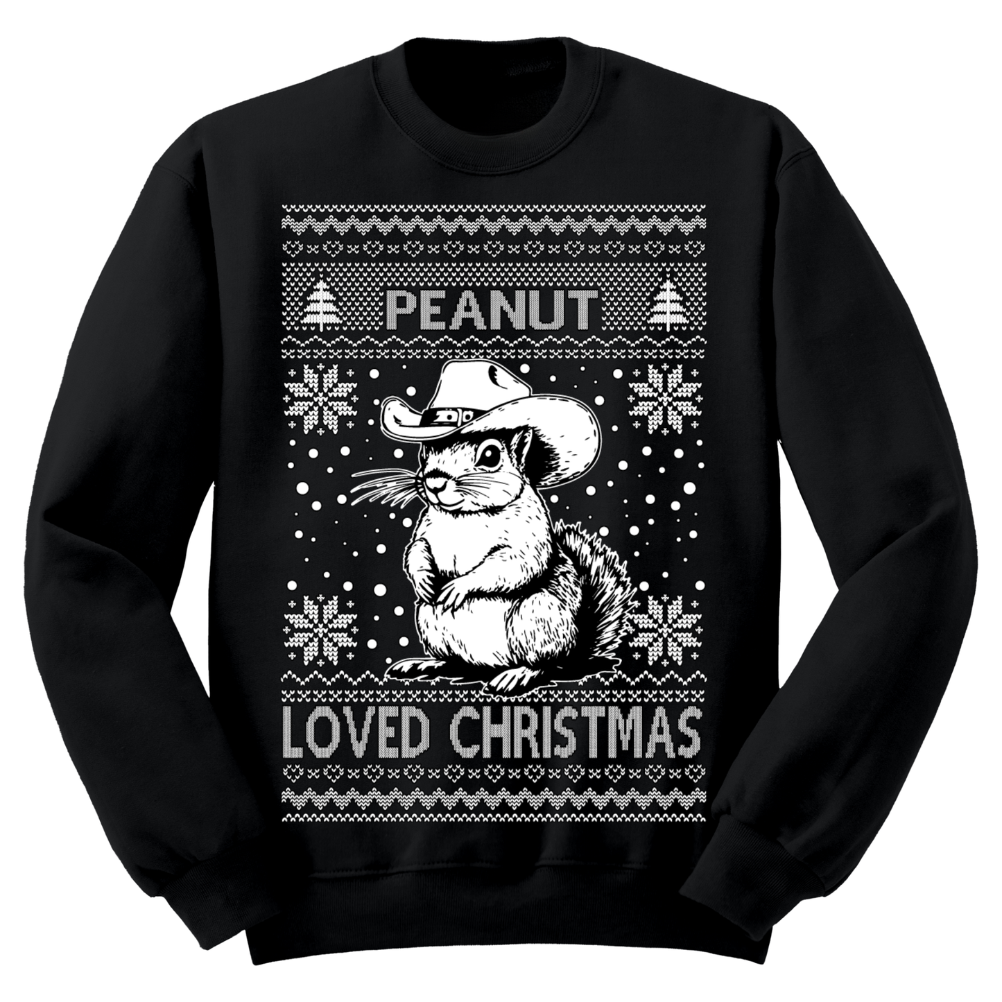 Ugly Christmas Sweater Peanut Loved Christmas Squirrel