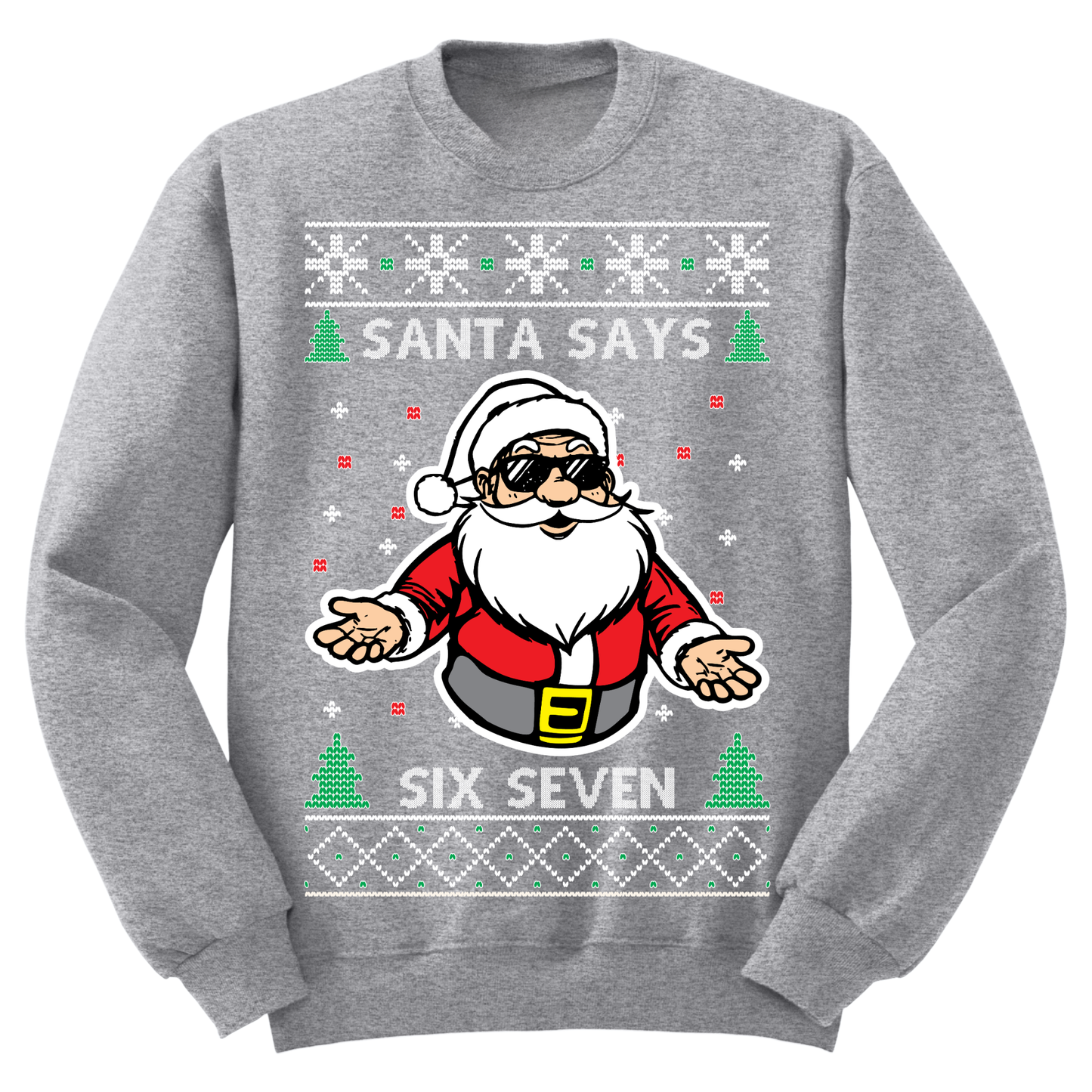 Ugly Christmas Sweater Santa Says 6 7
