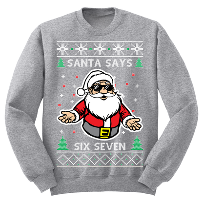 Ugly Christmas Sweater Santa Says 6 7