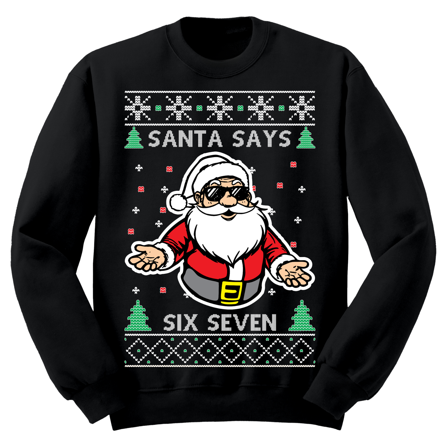 Ugly Christmas Sweater Santa Says 6 7
