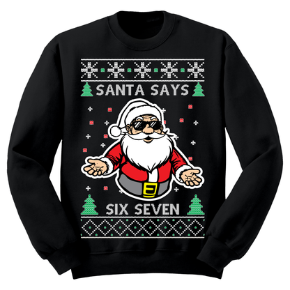 Ugly Christmas Sweater Santa Says 6 7