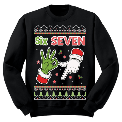 Ugly Christmas Sweater Six Seven Hands 6 7