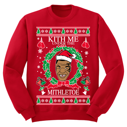Ugly Christmas Sweater Kiss My Under The Misletoe