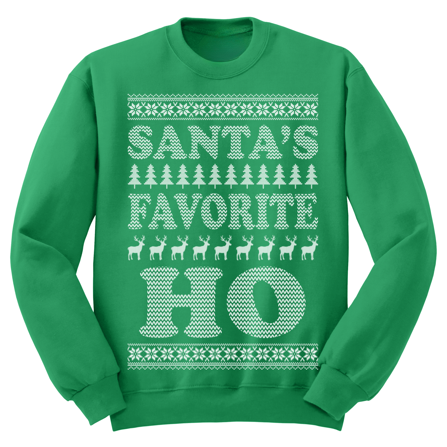 Ugly Christmas Sweater Santa's Favorite Ho