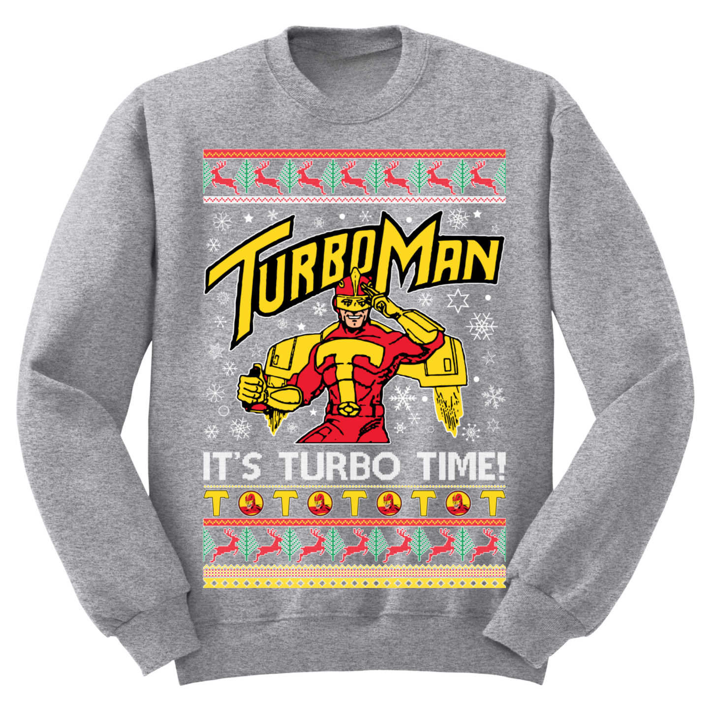 Ugly Christmas Sweater Turboman