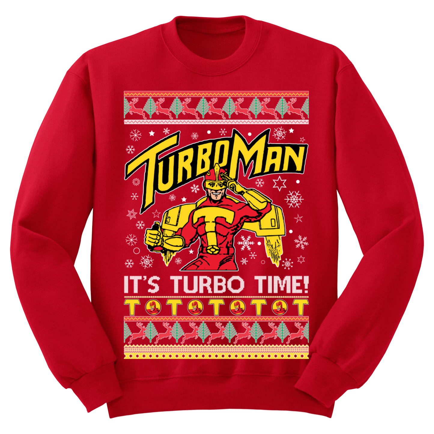 Ugly Christmas Sweater Turboman