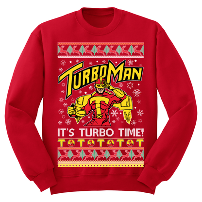 Ugly Christmas Sweater Turboman