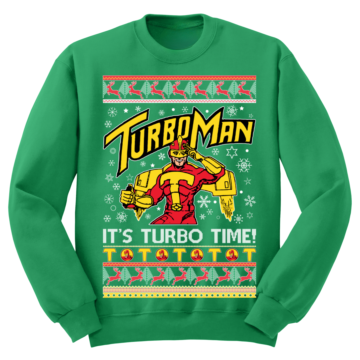 Ugly Christmas Sweater Turboman