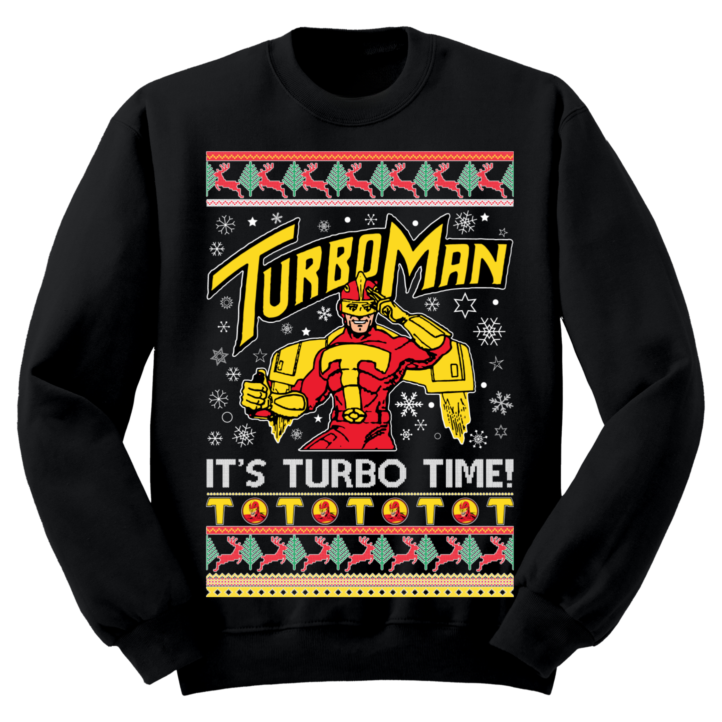 Ugly Christmas Sweater Turboman