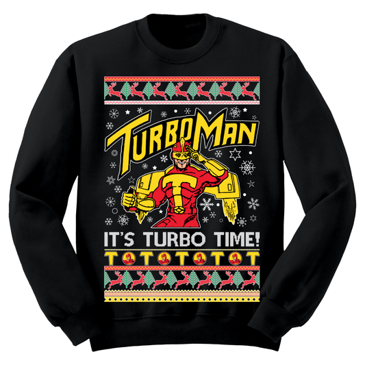 Ugly Christmas Sweater Turboman