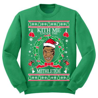 Ugly Christmas Sweater Kiss My Under The Misletoe