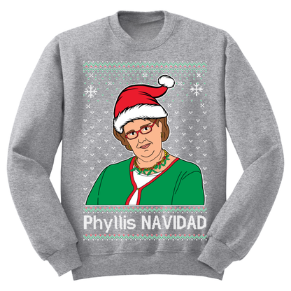 Ugly Christmas Sweater Phyllis Navidad