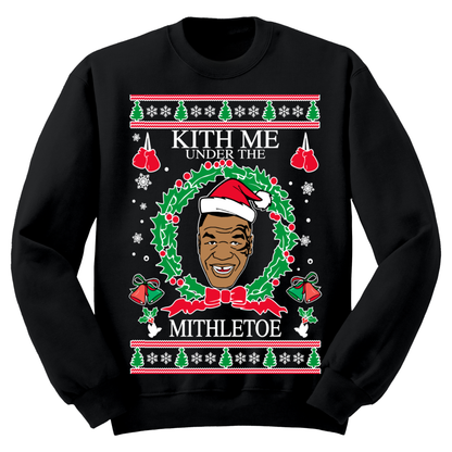 Ugly Christmas Sweater Kiss My Under The Misletoe