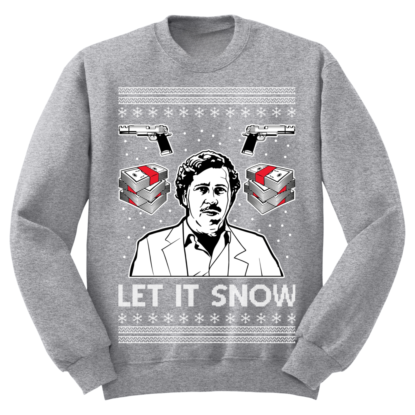 Ugly Christmas Sweater Let It Snow Pablo