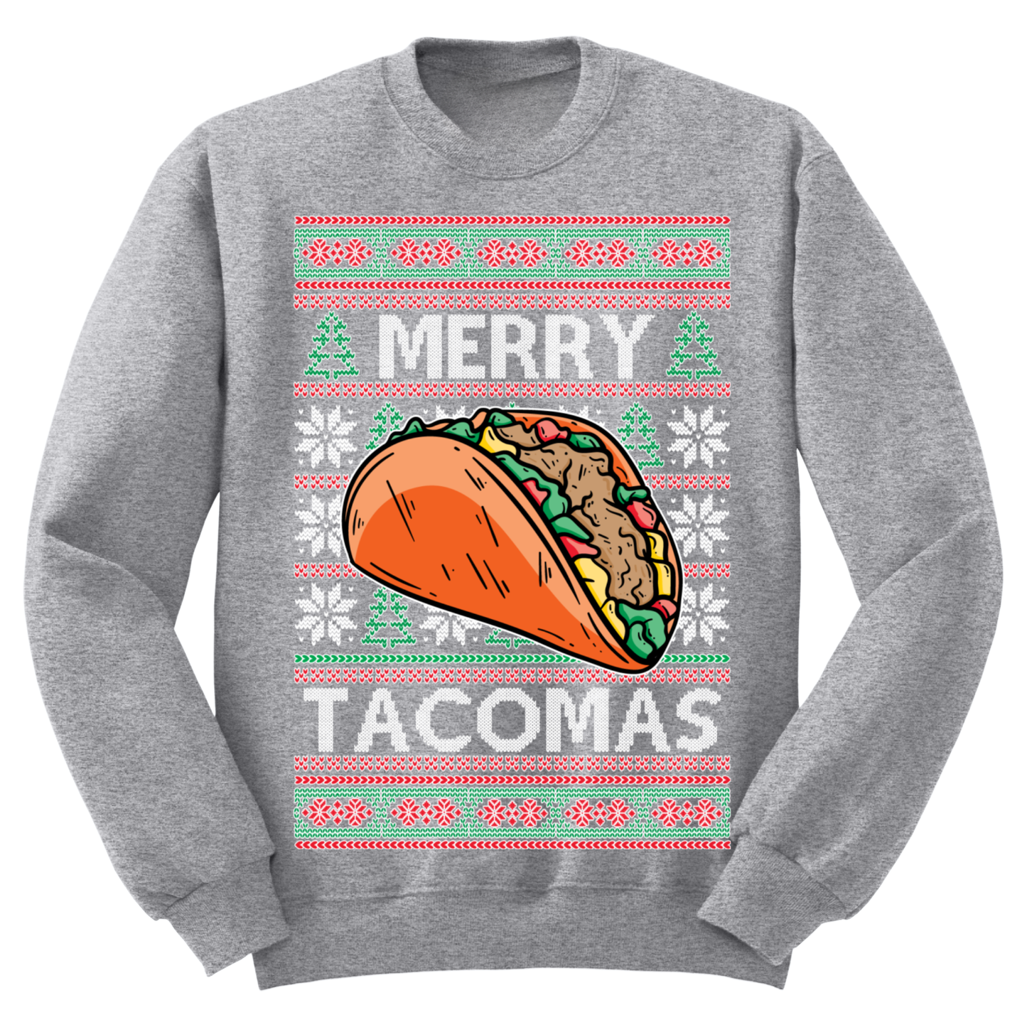 Ugly Christmas Sweater Merry Tacomas
