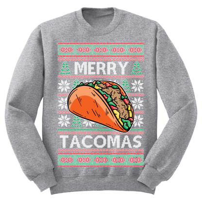 Ugly Christmas Sweater Merry Tacomas