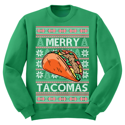 Ugly Christmas Sweater Merry Tacomas