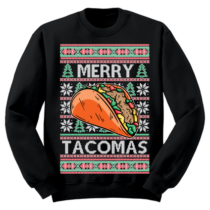 Ugly Christmas Sweater Merry Tacomas